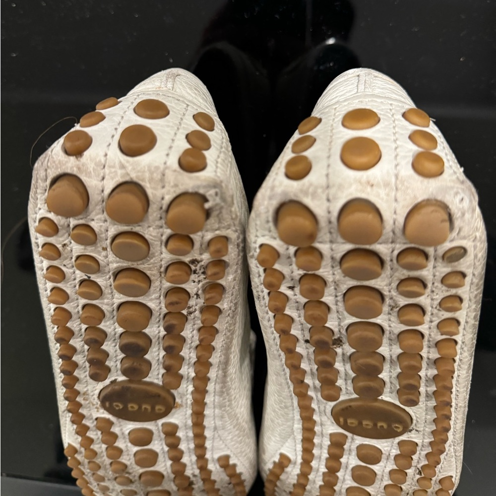 Gucci Leather Driving Shoes in White - Men’s (8.5) - Picture 11 of 13